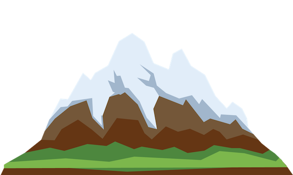 An image of a snow-capped mountain to the centre and below the sub-heading